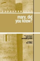 Mary, Did You Know? SATB choral sheet music cover